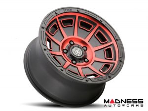 Ford Bronco Custom Wheels (1) - Victory - Satin Black w/ Red Tint - 17 X 8.5 / 6 x 5.5 / 0 / 4.75" - Icon 